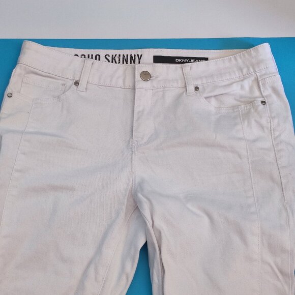 DKNY Jeans SOHO Skinny white women's size 8 - Picture 2 of 15